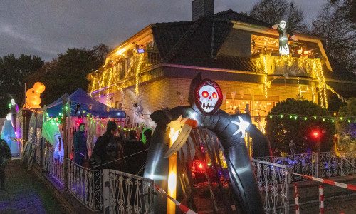 Das Horror-Haus am Pommernring in Salzgitter-Bad lockte wieder viele Besucher.