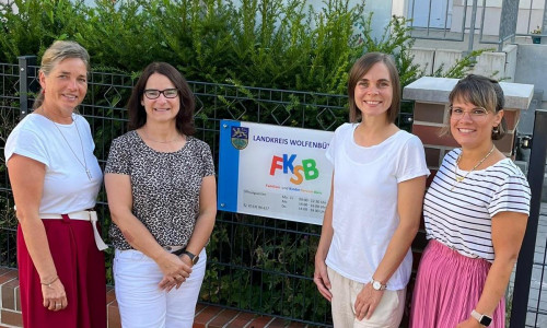  Das Team des FKSB berät Eltern und Tagespflegepersonen (v.l.n.r.): Sandra Malecki, Claudia Lühr, Conradine Bauer, Svenja Lazar. 