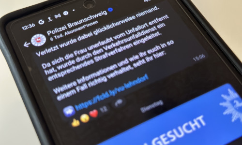 Die Polizei Braunschweig hat einen WhatsApp Channel eingeführt.