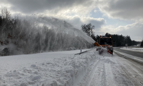 Die Räumfahrzeuge sorgen im Winter für freie Autobahnen.