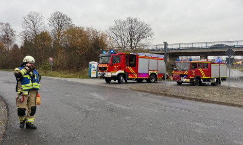 Die Feuerwehr sondierte die Lage.