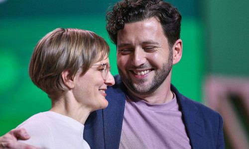 Franziska Brantner und Felix Banaszak am 16.11.2024