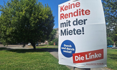 Linken-Wahlplakat zur Landtagswahl in Sachsen (Archiv)