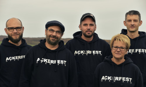 Der Vereinsvorstand von Ackerfezt e.V.: Markus Finze, Carsten Blume, Sebastian Niehoff, Claudia Hagedorn und Dennis Lippke (v.li.). 