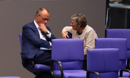 Friedrich Merz und Britta Haßelmann (Archiv)