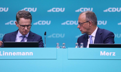 Carsten Linnemann und Friedrich Merz (Archiv)