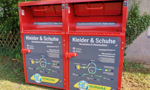 Die derzeit roten Container sind bald wieder Geschichte.