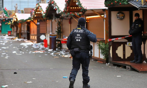 Tatort nach Anschlag auf Magdeburger Weihnachtsmarkt am 21.12.2024