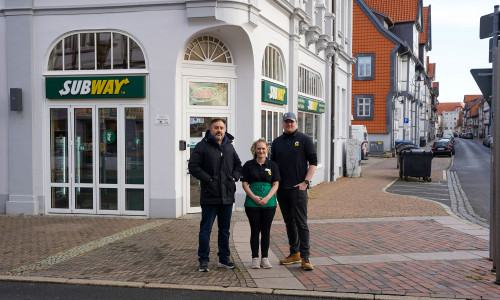 Inhaber Mahbod Habibi, Nadine Walter und Julien Probian (Area Manager).