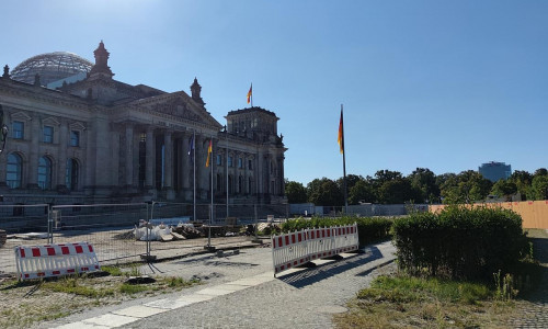 Baustelle vor Deutschem Bundestag (Archiv)