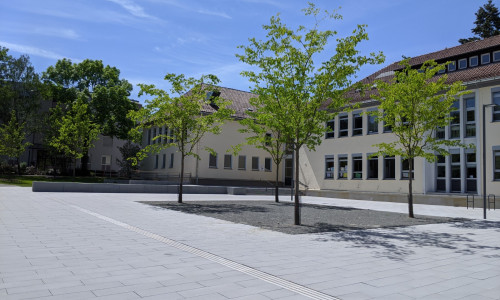 Der Quartiersplatz an der Goetheschule wurde bereits umgestaltet. 