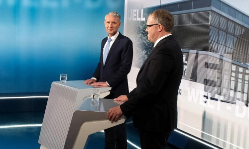 TV-Duell Höcke/Voigt am 11.04.2024