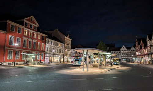 Der Kornmarkt in Wolfenbüttel.