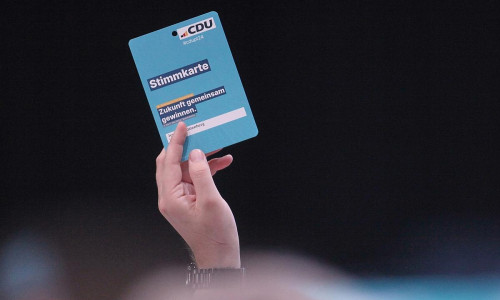 Abstimmung auf CDU-Parteitag am 07.05.2024