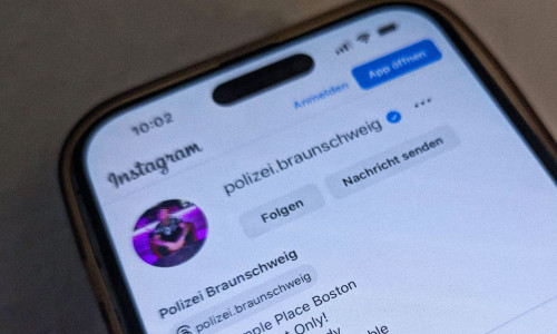 So sah der Instagram-Account der Polizei nach dem Hacker-Angriff aus.