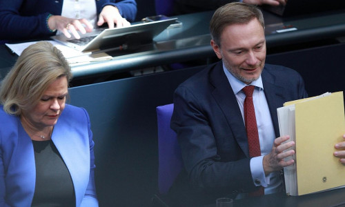 Nancy Faeser und Christian Lindner (Archiv)