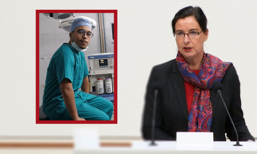 CDU-Landtagsabgeordnete Veronika Bode setzt sich für den jungen Mediziner ein.