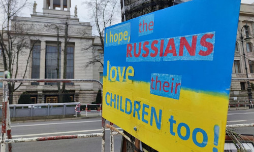 Protest vor der russischen Botschaft (Archiv)