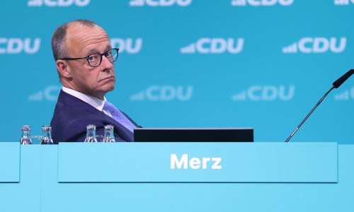 Friedrich Merz beim CDU-Parteitag im Mai 2024