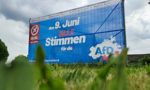 AfD-Wahlplakat in Mecklenburg-Vorpommern am 19.05.2024