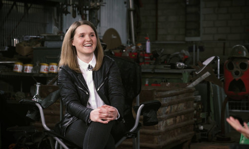 Kristina Nikolaus, Mitgründerin und Geschäftsführerin des Braunschweiger Startups OKAPI:Orbits, ist Deutschlands Gründerin des Jahres 2024. 