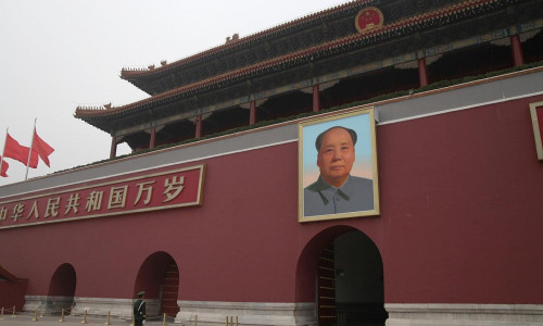 Tor des Himmlischen Friedens mit Bild von Mao Zedong (Archiv)