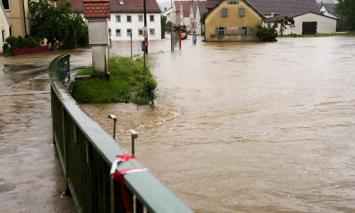 Hochwasser im Landkreis Augsburg im Juni 2024