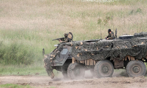 Bundeswehr-Panzer "Fuchs" bei einer Übung (Archiv)