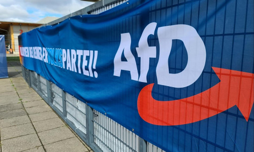 Logo vor AfD-Parteitag (Archiv)