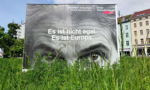 FDP-Wahlplakat zur Europawahl (Archiv)