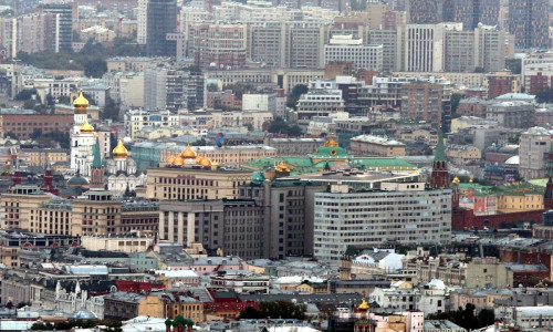 Blick über Moskau mit dem Kreml (Archiv)
