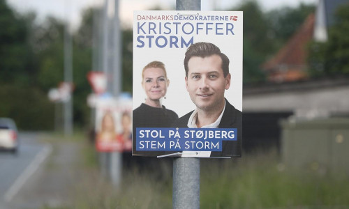 Wahlplakat für die Europawahl in Dänemark am 04.06.2024