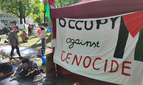 Pro-Palästina Camp an der Uni Bonn (Archiv)