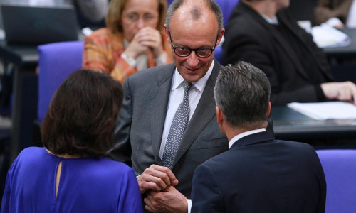 Friedrich Merz, Dorothee Bär, Thorsten Frei (Archiv)