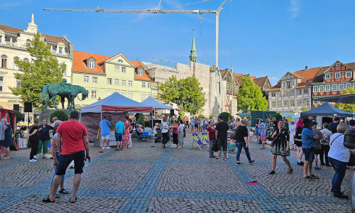 Viele Besucher kamen auf den Stadtmarkt.