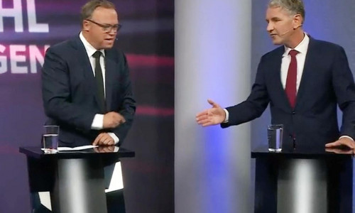 TV-Duell im MDR-Fernsehen (Archiv)