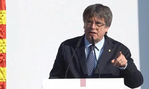 Carles Puigdemont am 08.08.2024 auf von ihm veröffentlichten Live-Stream in Bacelona