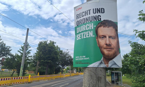 CDU-Wahlplakat zur Landtagswahl in Sachsen (Archiv)