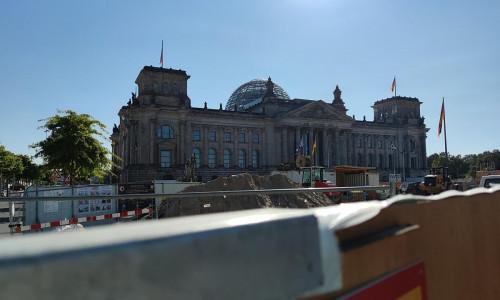 Baustelle vor Deutschem Bundestag (Archiv)