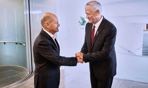 Olaf Scholz und Benny Gantz am 26.09.2024