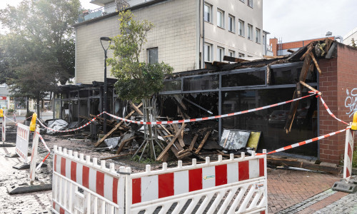 Nur eine Ruine erinnert noch an das ehemalige Wettbüro.