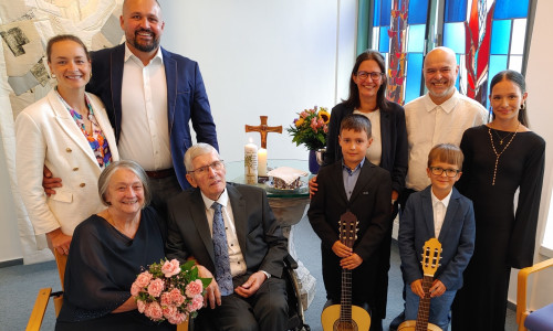 Familienfeier anlässlich der Goldenen Hochzeit in der Schildautal-Klinik.