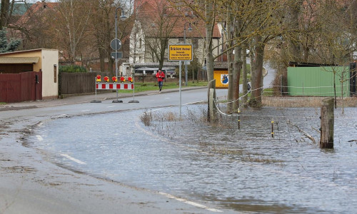 Hochwasserlage im Landkreis Mansfeld-Südharz (Archiv)