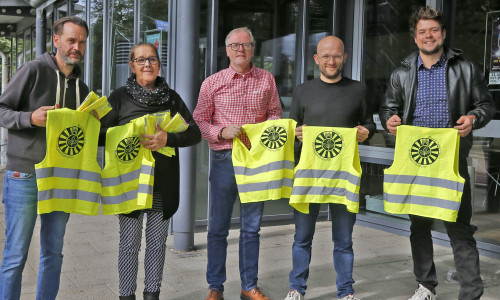 Marco Waldt, Kathrin Herrmann, Andreas Binner, Dr. Robert Hoffmann und Raphael Fett (v. li.).