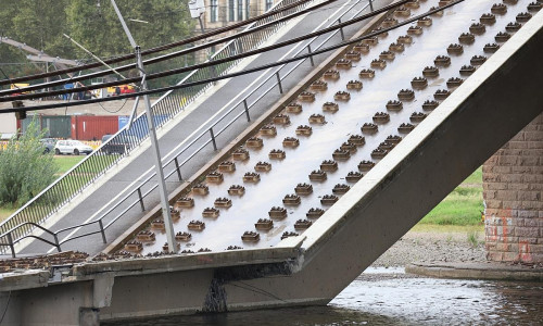 Einsturz der Carolabrücke am 11.09.2024