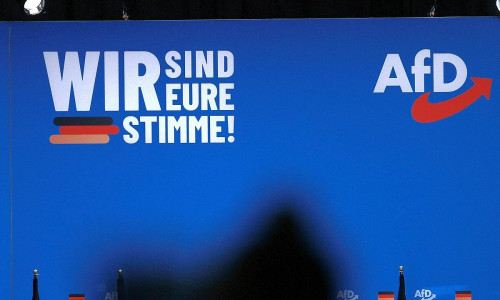 AfD-Logo und Slogan (Archiv)