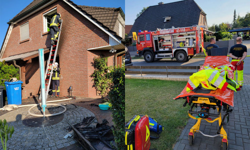 Vor dem Haus war es zu einer Explosion gekommen.