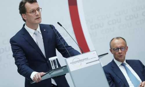 Hendrik Wüst und Friedrich Merz am 16.06.2023