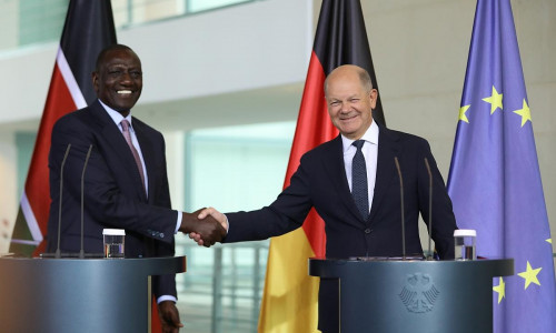 William Ruto und Olaf Scholz am 13.09.2024