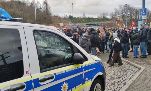 Protest gegen AfD-Parteitag am 11.01.2025